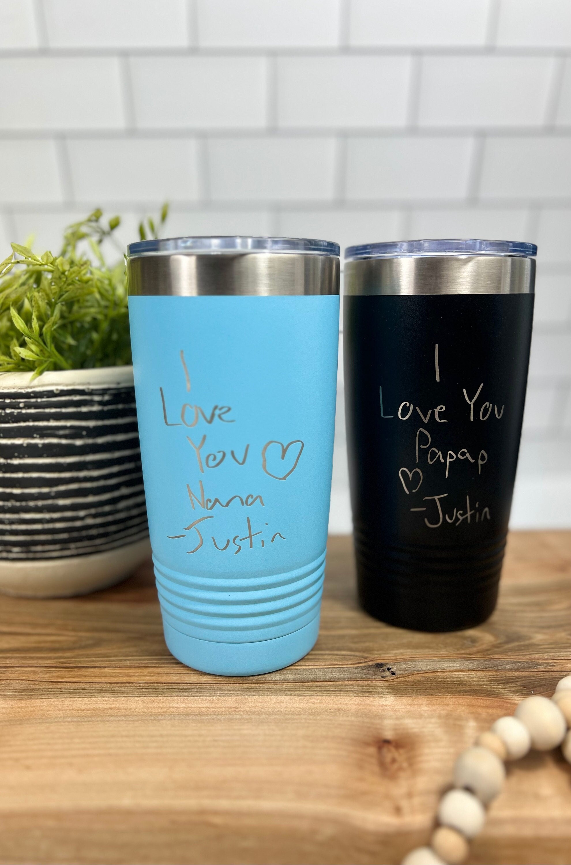 Child's Handwriting / Artwork / Drawing Custom Engraved YETI Tumbler –  Sunny Box