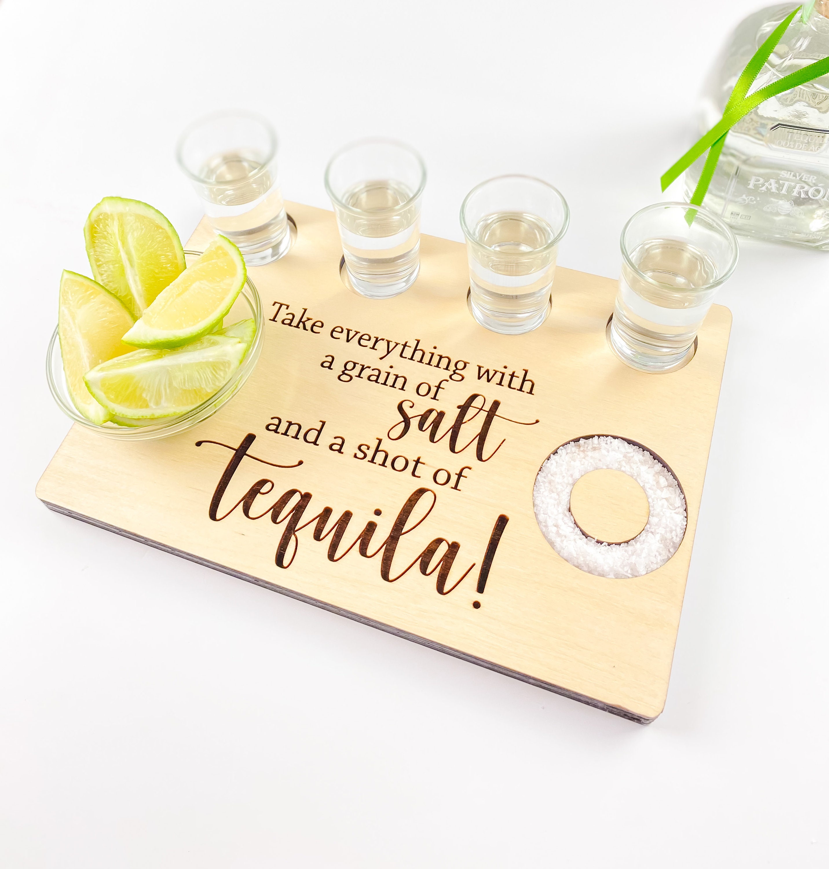 Tequila Shot Board Tequila Shot Flight Tray Shot Serving Etsy