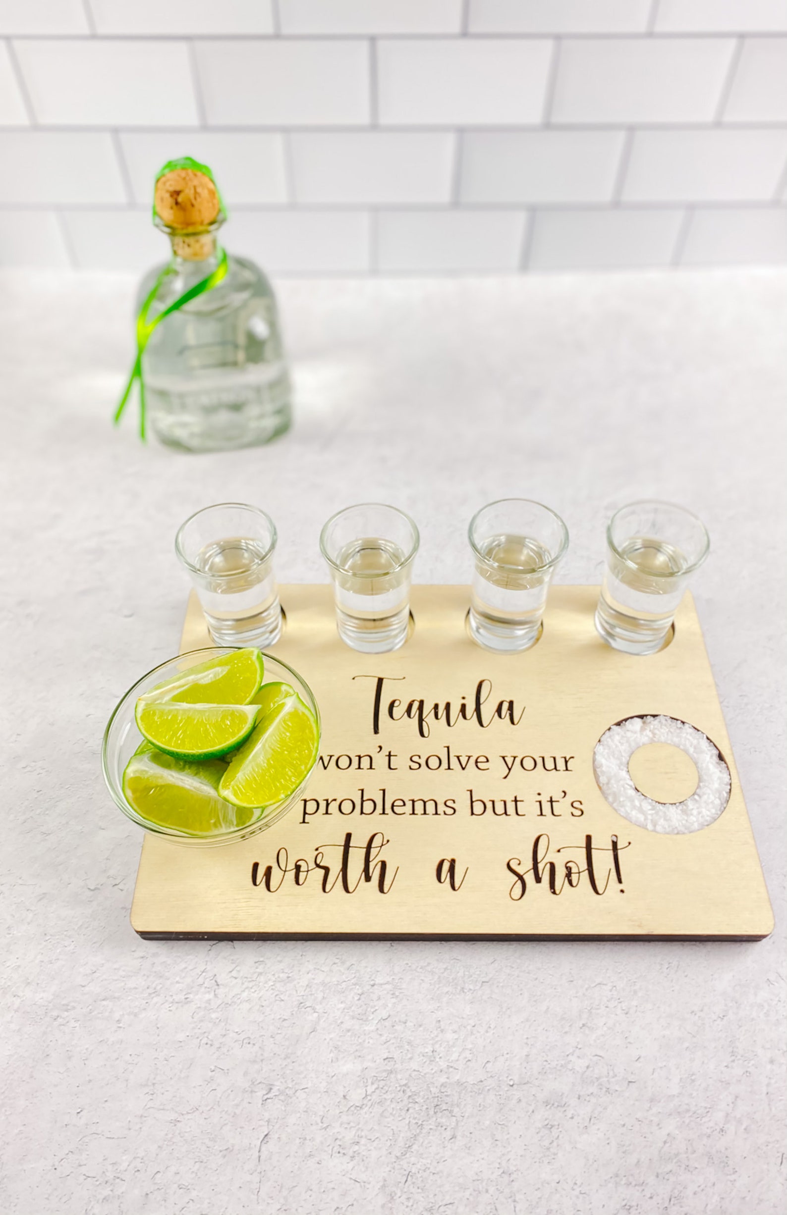 Tequila Flight Board Tequila Board Shot Tray Tequila Etsy