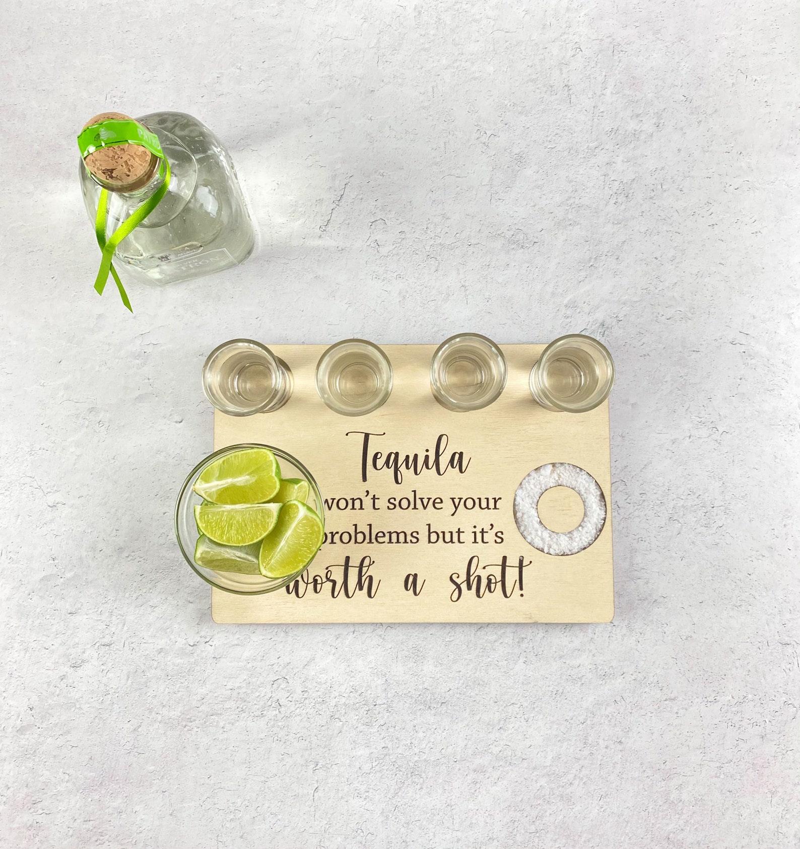 Tequila Flight Board Tequila Board Shot Tray Tequila Etsy