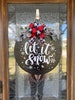 Winter Front Door Decor | Front Door Wreath | Let It Snow | Front Door Sign | Door Hanger | Home Decor | Gift | Winter Decor 