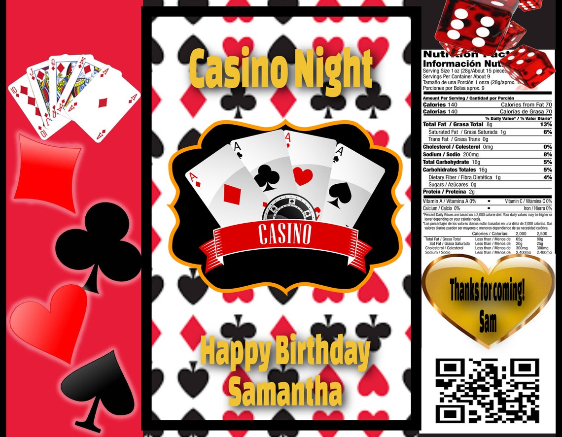 Casino Chip Bags Casino Treat Bags Casino Theme Chip Bag Etsy Denmark