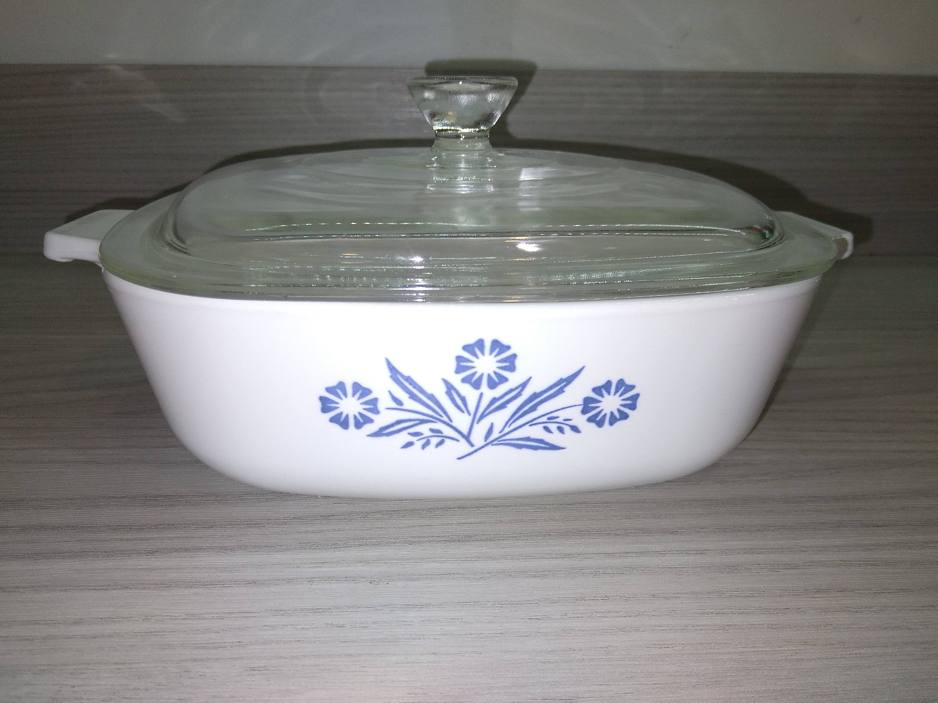 コーニングウェア ブルーコーンフラワー P-1-B、1クォートキャセロール