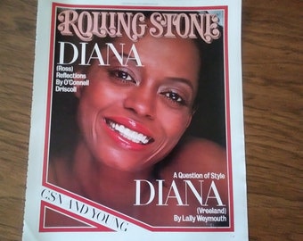 ROLLING STONE MAGAZINE Cover Print Diana Ross # 245 11 août 1997 & dos O J Simpson #247 8 septembre 1997 excellent Etat comme neuf