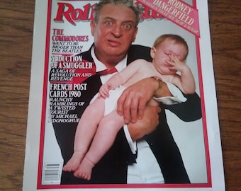 ROLLING STONE MAGAZINE Cover Rodney Dangerfield # 326 18 septembre 1980 & dos James Taylor #299 6 septembre 1980 comme Etat neuf 12 x 14"