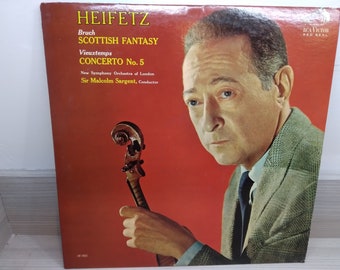 33 Vinyl LP Album Heifetz bruch scottish fantasy concerto #5