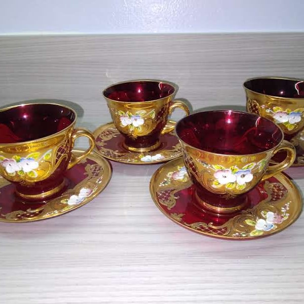 Glass Tea Cups Etsy