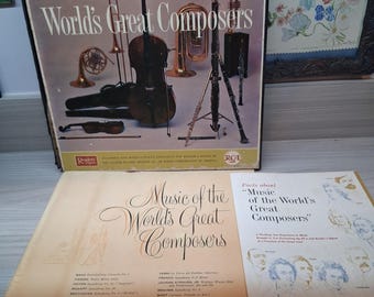 33 Vinyl LP Album " Music of the World's Great Composers " 12 record set, vinyl in like new condition, great buy