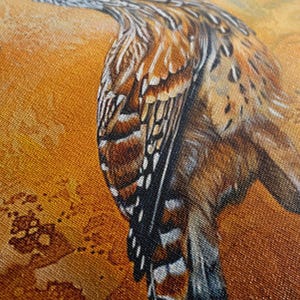 Southwestern Roadrunner, Desert Animal Art, Giclée Print on Gallery-wrapped Artist Canvas, Ready to Hang, Available in Extra Large Sizes image 4