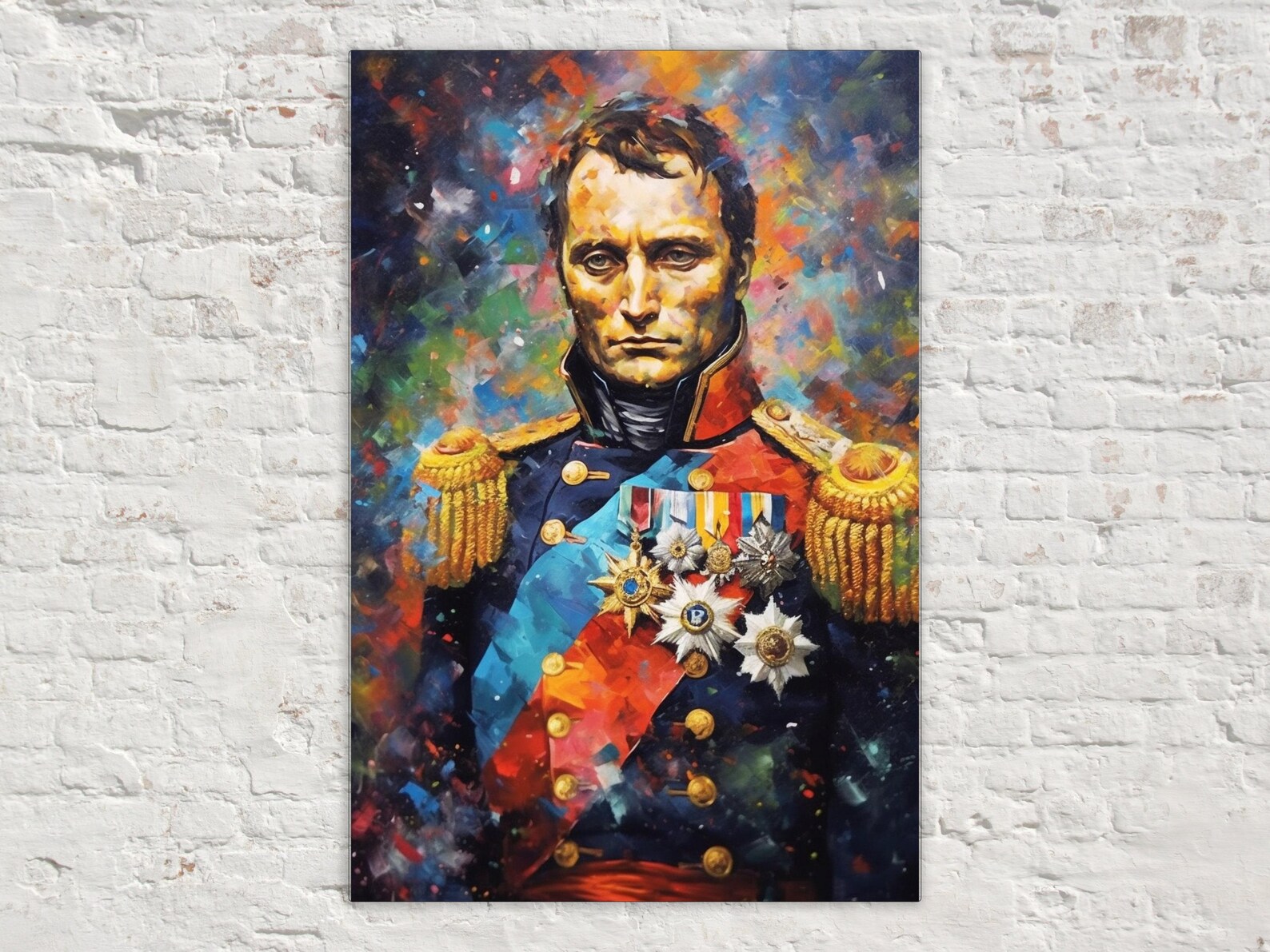 Napolean Decorations Napoleon Bonaparte Portrait, Historical Canvas Wall Art, French History ...