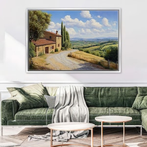 Rustic Tuscany Artwork for Kitchen or Bedroom Canvas Print, Framed or Unframed, Gallery-wrapped Giclée, Ready to Hang, Extra Large Wall Art