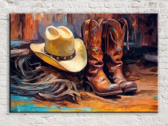 Canvas cowboy boots sale