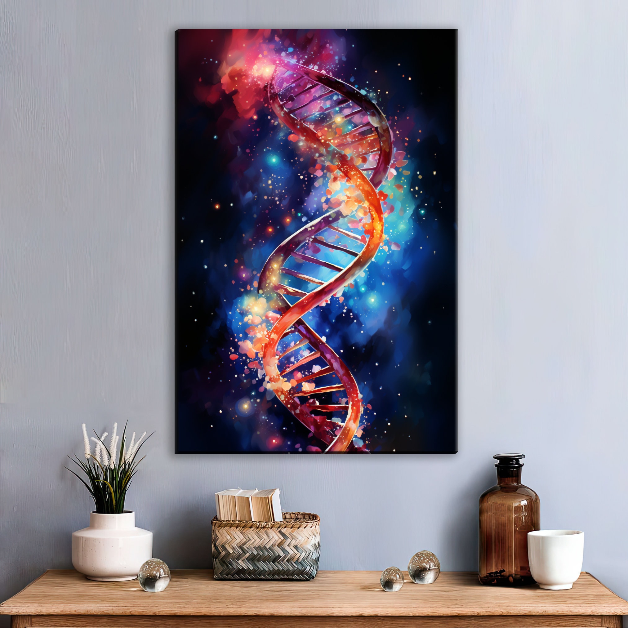 DNA DOUBLE HELIX by CGIL ART STUDIO Wall Art
