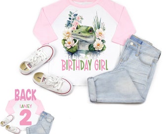 Alligator birthday shirt, reptile birthday , alligator shirt, girl alligator, girl reptile, birthday girl shirt, 2nd birthday theme