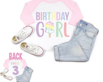 Ice Cream Birthday Shirt, Birthday Girl Shirt, Ice Cream Birthday Party, Ice cream birthday outfit, Ice Cream Shirt, Ice Cream Party Shirt