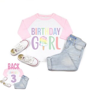 Ice Cream Birthday Shirt, Birthday Girl Shirt, Ice Cream Birthday Party, Ice cream birthday outfit, Ice Cream Shirt, Ice Cream Party Shirt