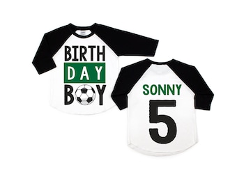 Soccer sports boy birthday shirt, soccer shirt, soccer birthday, soccer party, sports party, boys birthday shirt, boys soccer shirt