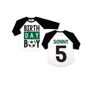 Soccer sports boy birthday shirt, soccer shirt, soccer birthday, soccer party, sports party, boys birthday shirt, boys soccer shirt