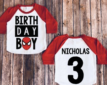 Download Spiderman birthday shirt Spider-man birthday shirt ...