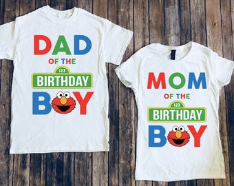 elmo mom and dad shirt