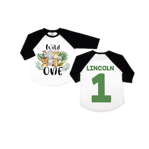 Wild one safari animals zoo 1st first birthday shirt, wild one shirt, wild one birthday boy, wild one birthday, wild one shirt, wild party image 2