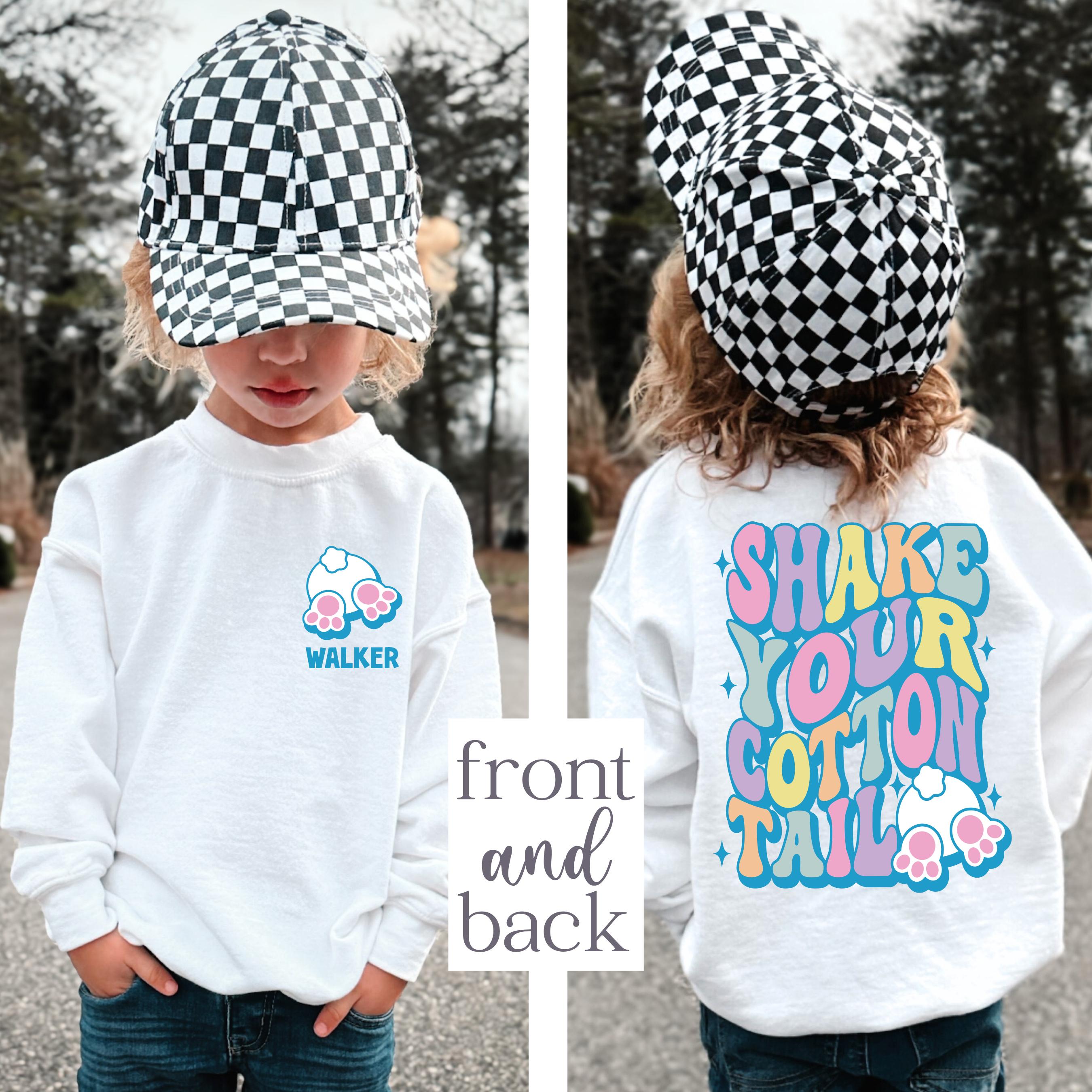 Kids Personalized Easter Sweater, Kids Easter Shirt, Toddler Easter, Easter Sweater, Retro Easter , Kids Easter Gift, Personalized Sweater