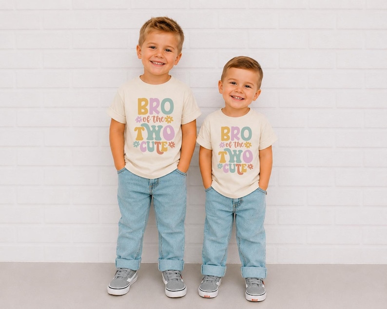 Two cute shirt, 2nd birthday shirt, birthday girl shirt, 2nd birthday outfit, toddler birthday shirt, retro groovy birthday girl , two year image 4