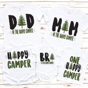 One happy camper, camping birthday shirt, camping 1st birthday, camping theme, camping party, happy camper shirt, 1st first birthday shirt