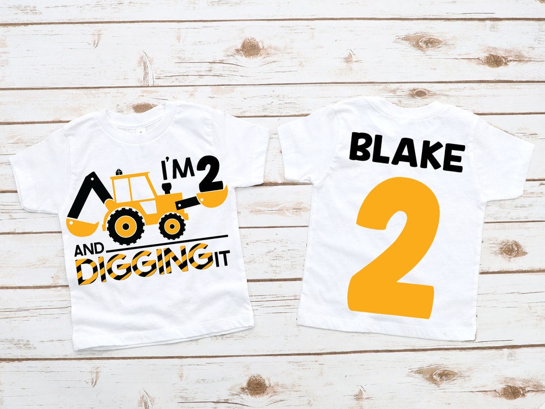 Construction Birthday Shirt Construction Family Shirts - Etsy