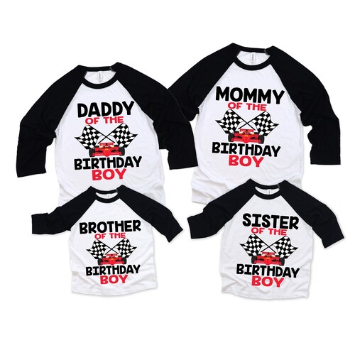 Family Race Car Birthday Shirts Racecar Birthday Shirt Etsy