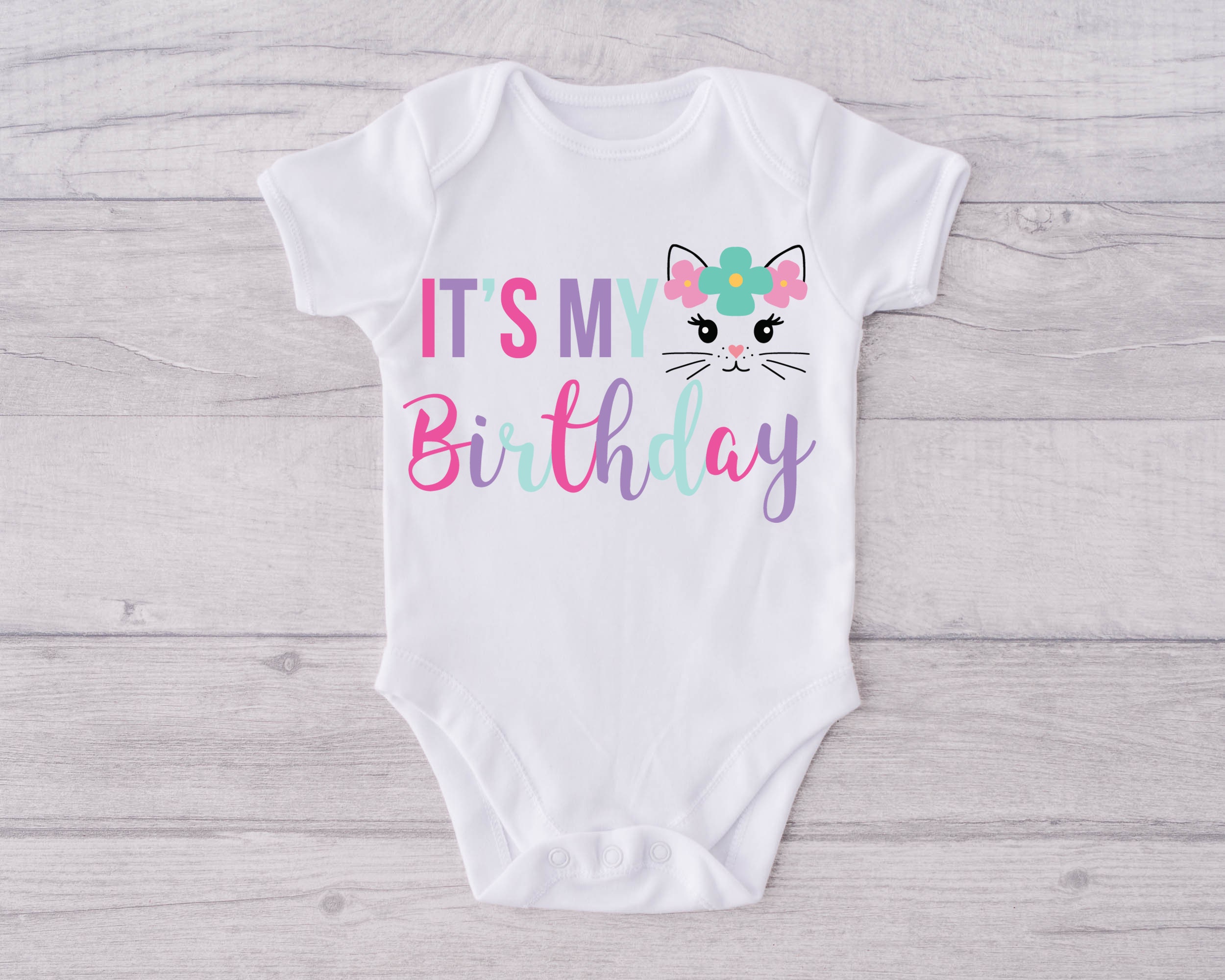 Cat Birthday shirt Cat birthday party Cat birthday Kitty Etsy