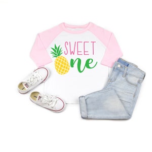 Sweet one shirt, pineapple birthday shirt, first birthday shirt, 1st birthday outfit, girl first birthday, sweet one party, pineapple party