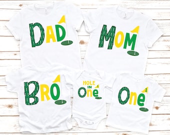 Golf birthday shirt, boys 1st birthday, 1st birthday shirt, hole in one, golf birthday party, boys golf shirt, golf first birthday, golf tee