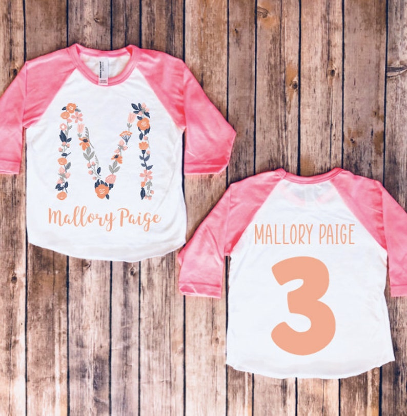 Personalized Name Shirt Any Name Girl Shirt Toddler Name Etsy