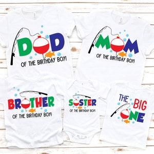 Family The big one boys 1st first birthday fishing shirt, first birthday shirt, 1st birthday shirt , fishing birthday shirt, matching