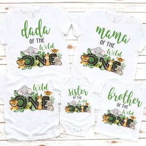 Family safari floral zoo jungle wild shirts, two wild, wild one, wild one birthday , mom and dad wild shirt, wild party, two wild birthday