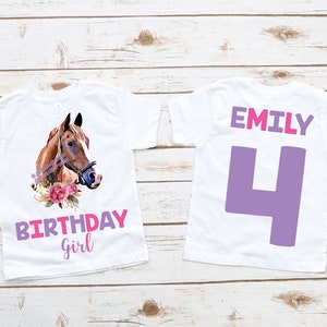 Horse birthday shirt, girl birthday shirt, girl birthday party, horse party, horse birthday, horse theme, girl birthday