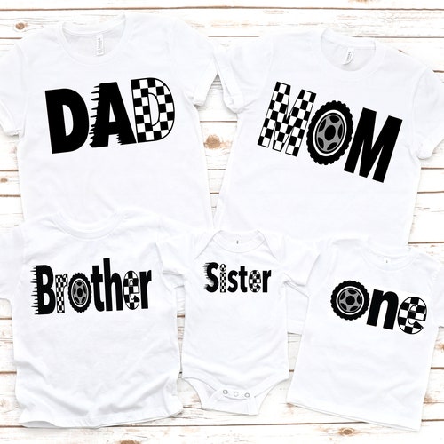 Family Race Car Birthday Shirts Racecar Birthday Shirt Etsy