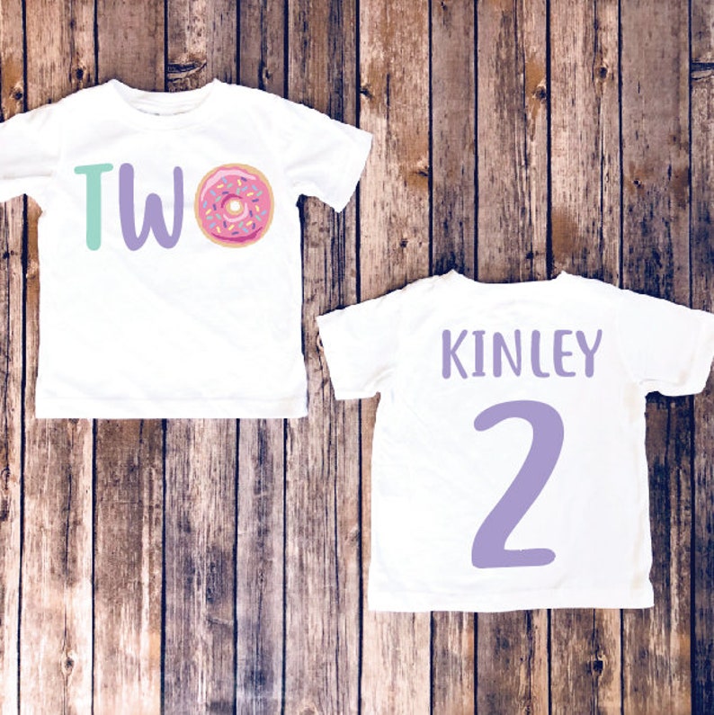 Donut birthday shirt 2nd birthday donut shirt second Etsy