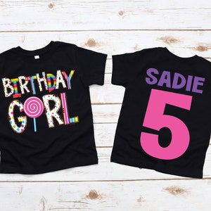 Lollipop birthday shirt, Lollipop shirt, Candy theme birthday, Candy birthday party, girl birthday shirt, birthday girl shirt, birthday girl