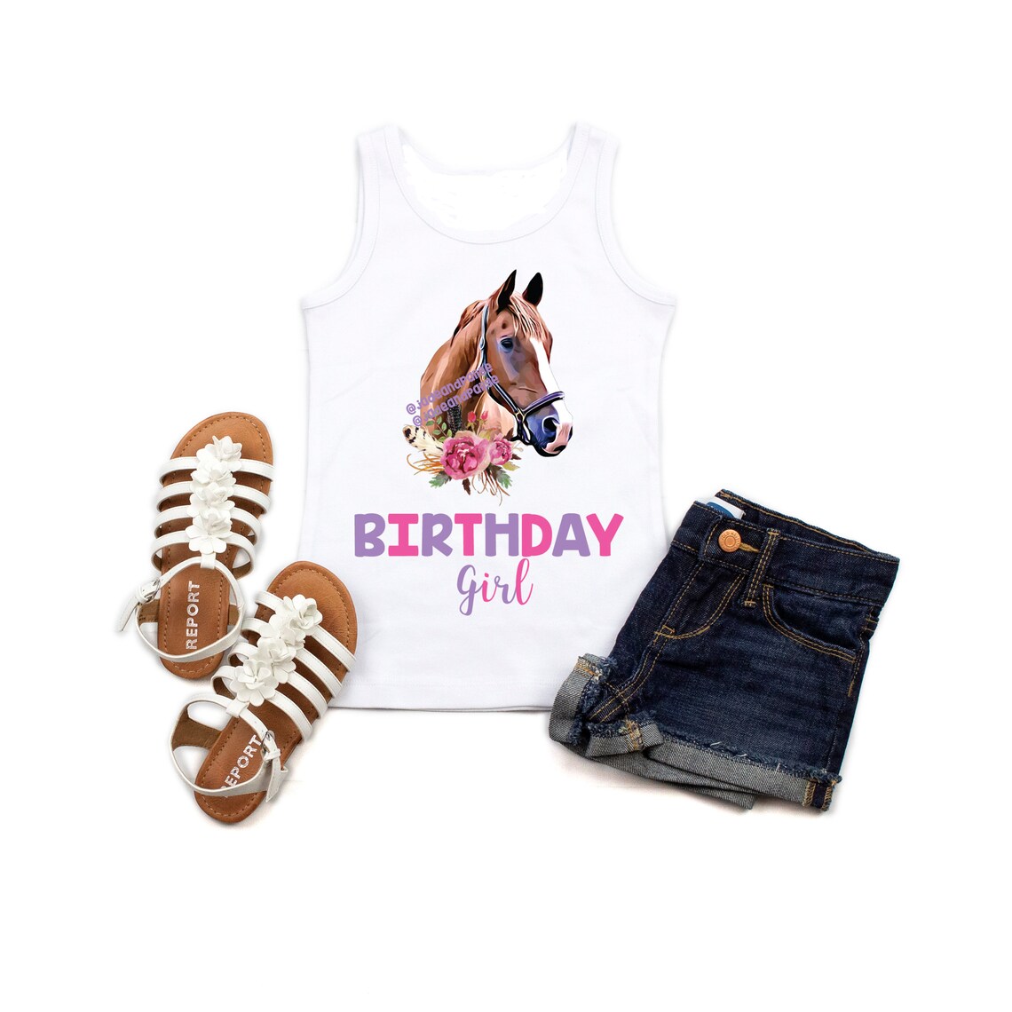 Horse Birthday Shirt Girl Birthday Shirt Girl Birthday Etsy