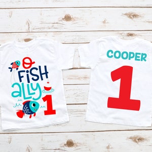 Ofishally 1 one boys first birthday fishing shirt, 1st birthday shirt, fishing birthday , fishing theme party, boy birthday shirt, fish tank