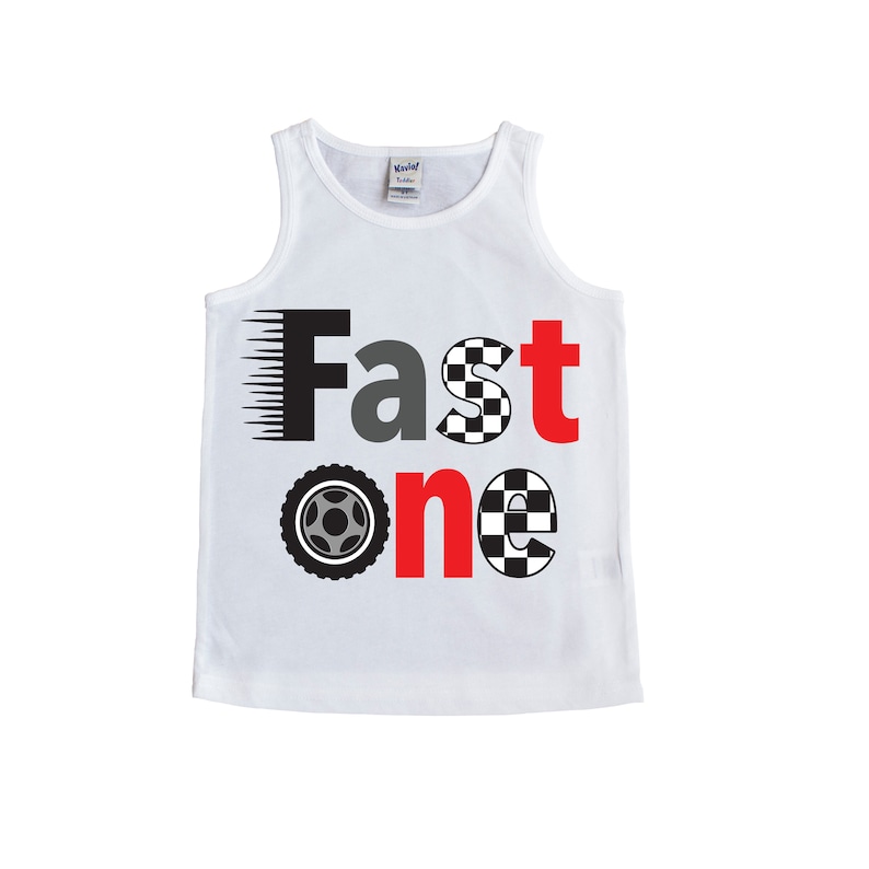Fast One 1st Birthday Race Car Shirt Racecar Birthday Shirt - Etsy