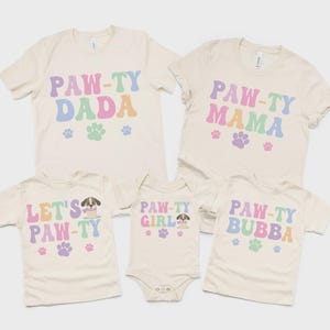 Let's pawty puppy birthday shirt, let's paw-ty, puppy birthday, dog birthday, puppy party, dog birthday party, pawty shirt, girl birthday image 14