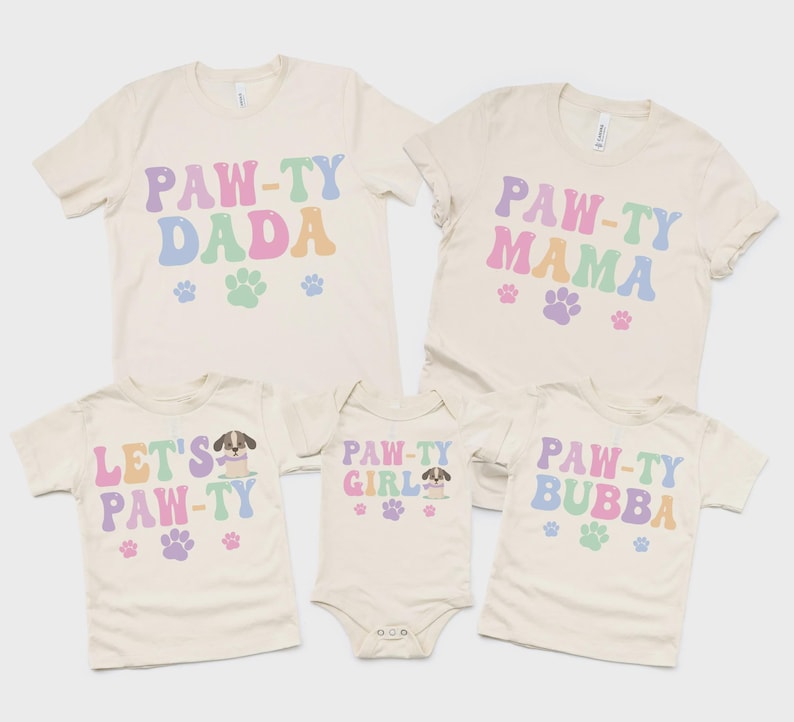 Let's pawty puppy birthday shirt, let's paw-ty, puppy birthday, dog birthday, puppy party, dog birthday party, pawty shirt, girl birthday image 14