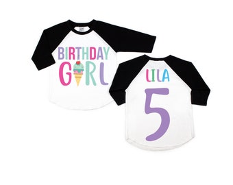 Ice Cream Birthday Shirt, Birthday Girl Shirt, Ice Cream Birthday Party, Ice cream birthday outfit, Ice Cream Shirt, Ice Cream Party Shirt