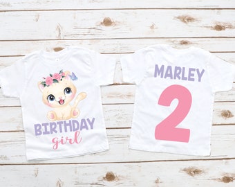 Cat birthday shirt, kitty birthday shirt, girl birthday shirt, girl birthday party, cat theme birthday, custom kitty cat, kitty shirt