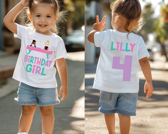 Gymnastics birthday shirt, gymnastics party, gymnastics birthday, gymnastics birthday party,  girl birthday shirt, birthday girl shirt