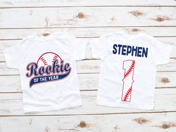 Novato del a o camiseta de cumplea os de b isbol para ni os