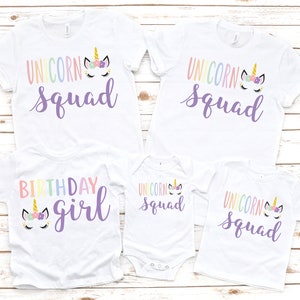 Unicorn birthday shirt, unicorn birthday, unicorn birthday shirt, unicorn squad shirt, unicorn party, unicorn birthday, matching unicorn